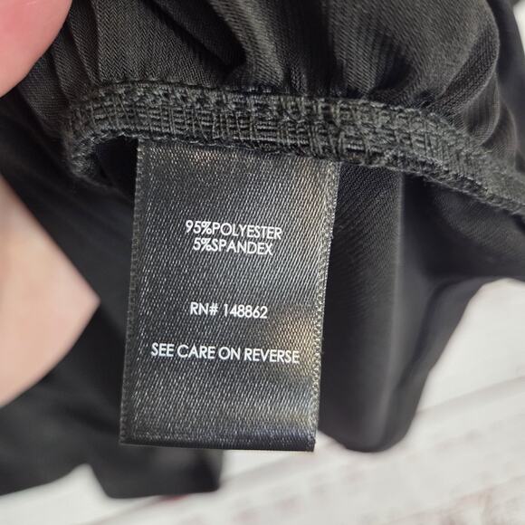 NWT Torrid Choker Neck Tunic Top 3X Black Long Sleeve Timeless Minimalist Basic - Picture 8 of 13